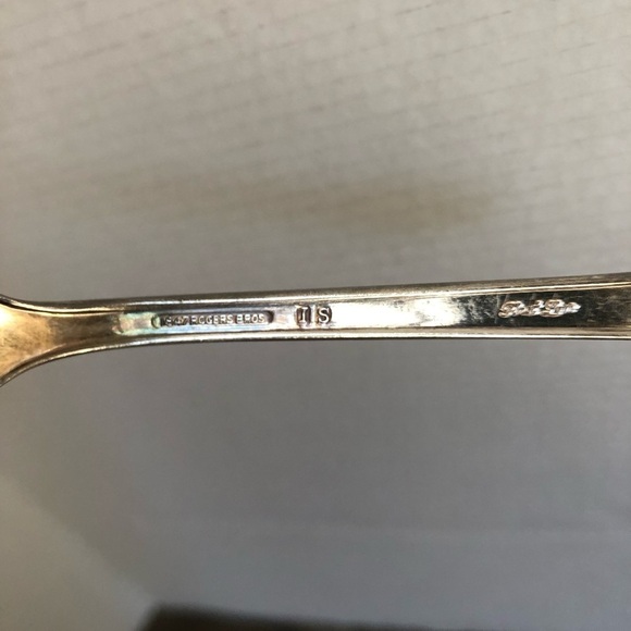 Vtg Wm Rogers Silver Flatware Spoon - Picture 7 of 11